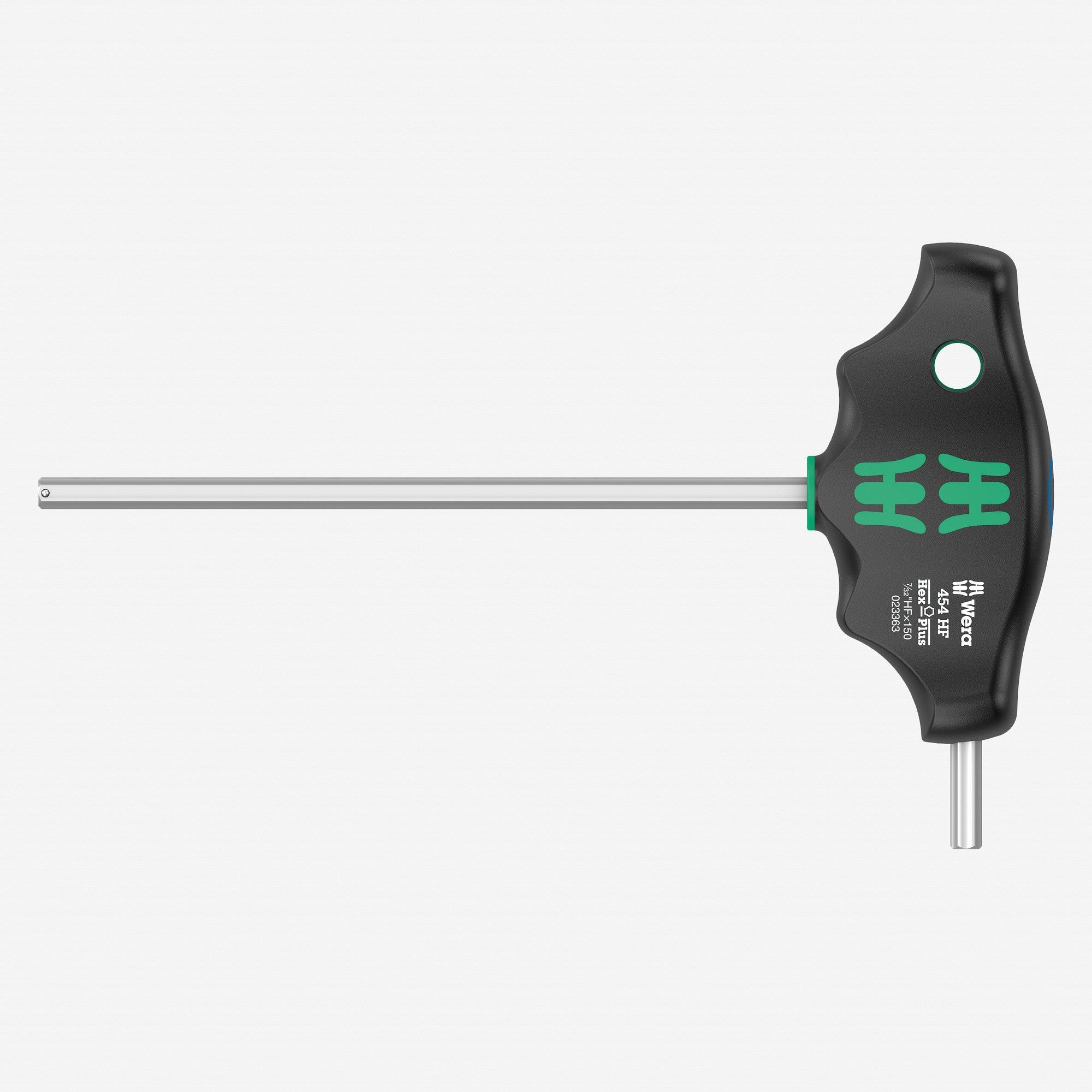 Wera 023363 Inch Hex-Plus T-handle with Holding Function, 7/32" x 150mm