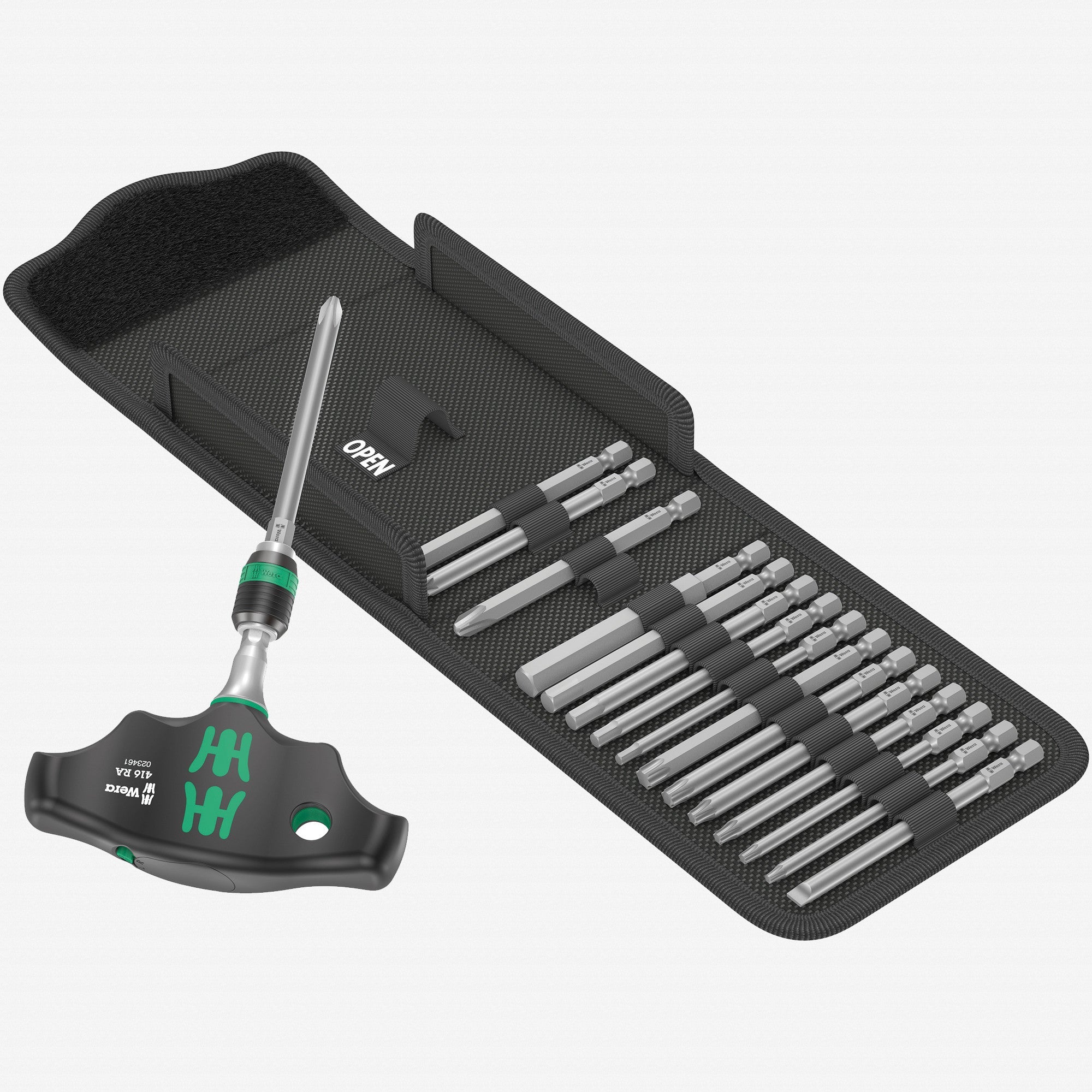 Wera 023471 Kraftform Kompakt 400 RA Set 1, 17 Pieces