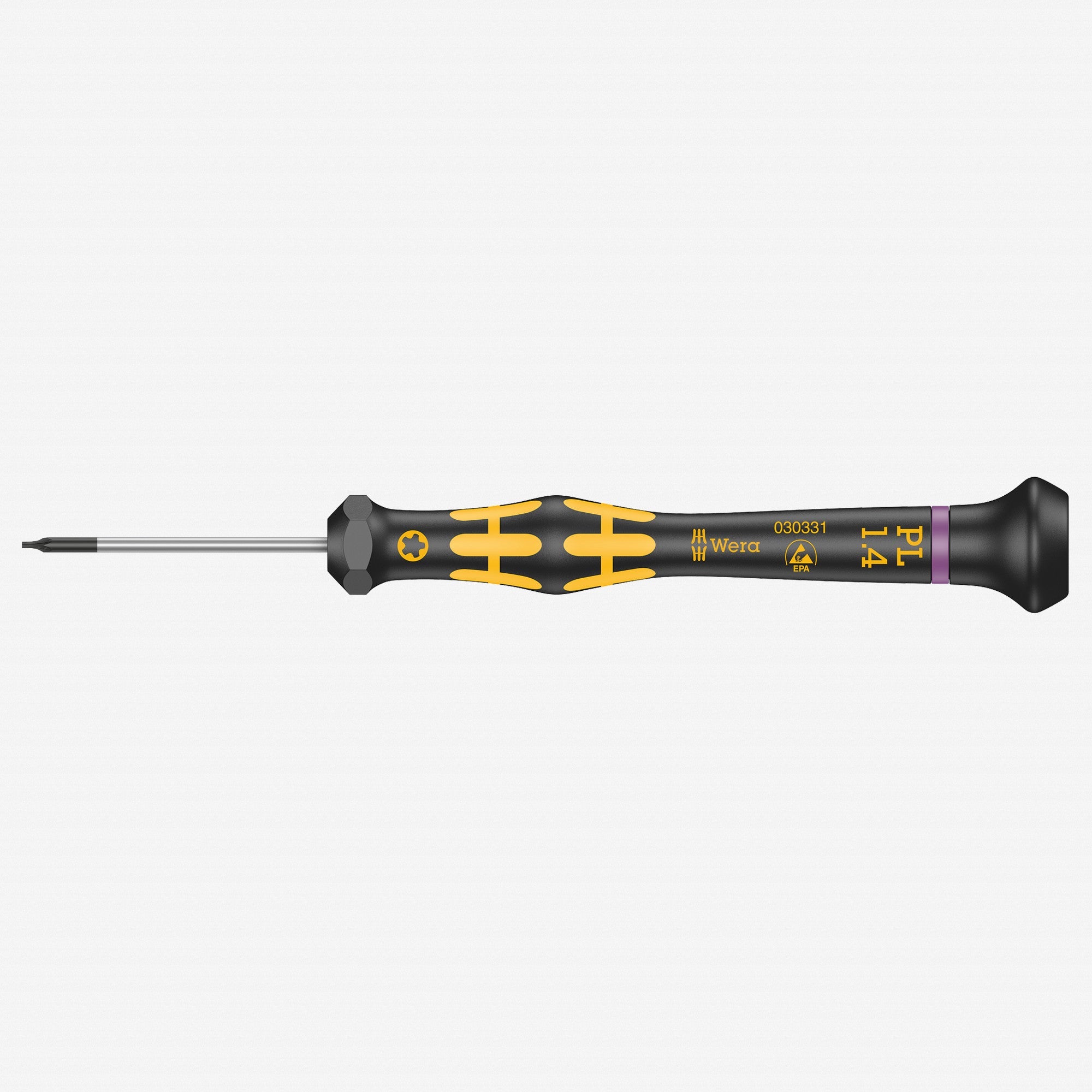 Wera 030331 Kraftform Micro ESD Pentalobe Precision Screwdriver, TS5 (1.4mm)