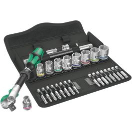 Wera 05004046001 3/8" Drive Zyklop Speed Ratchet Set - 29 Pieces