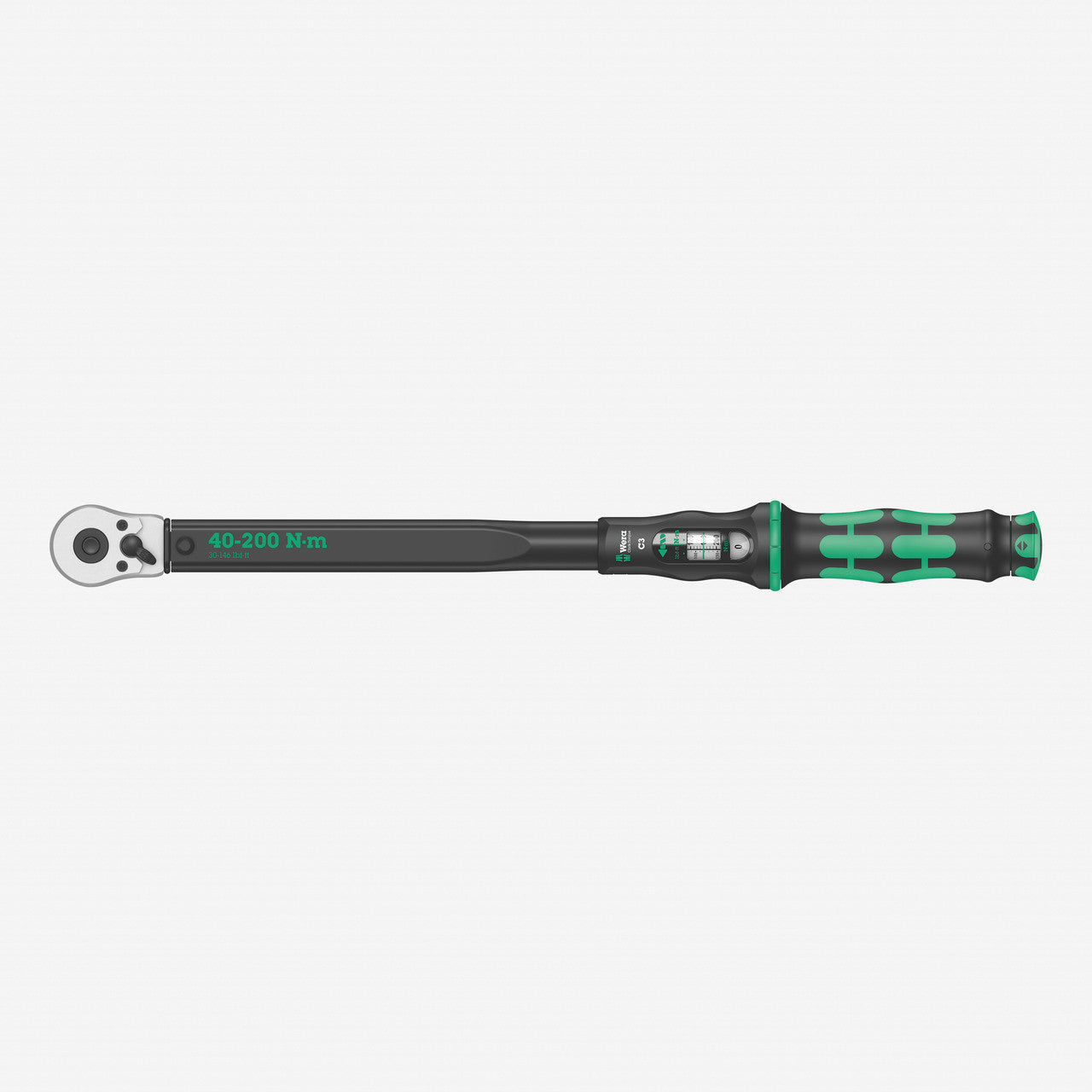 Wera 075622 Torque Wrench 40-200 Nm Reversible Ratchet 1/2" Drive