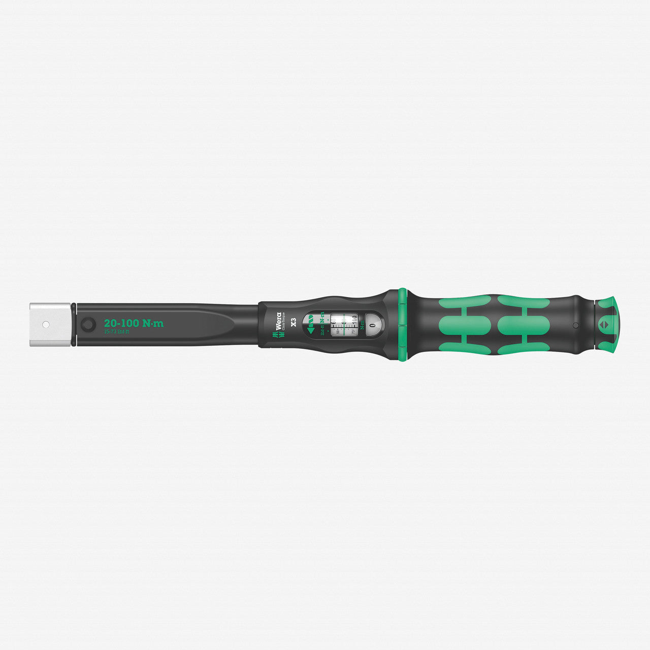 Wera 075653 Torque Wrench 20-100 Nm for 9x12 mm Interchangeable Insert Tools