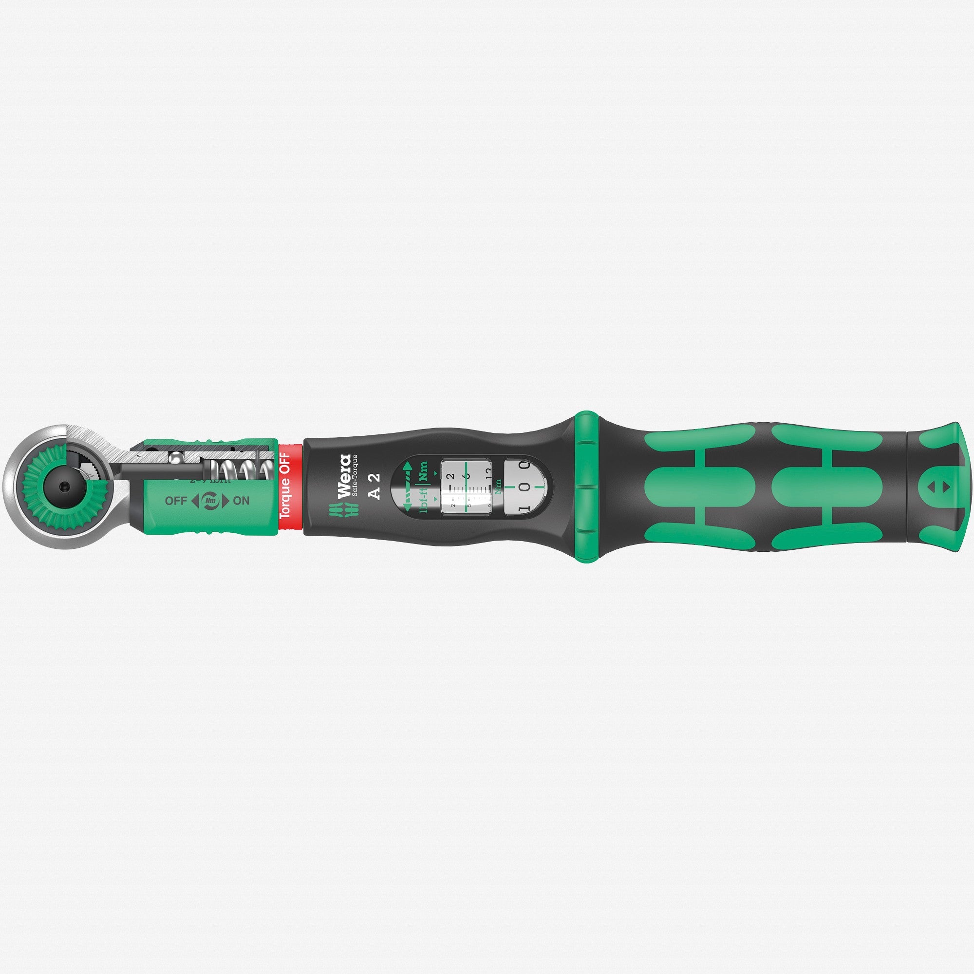 Wera 075801 Safe-Torque A 2 Torque Wrench, 1/4" Hex Drive, 2-12Nm