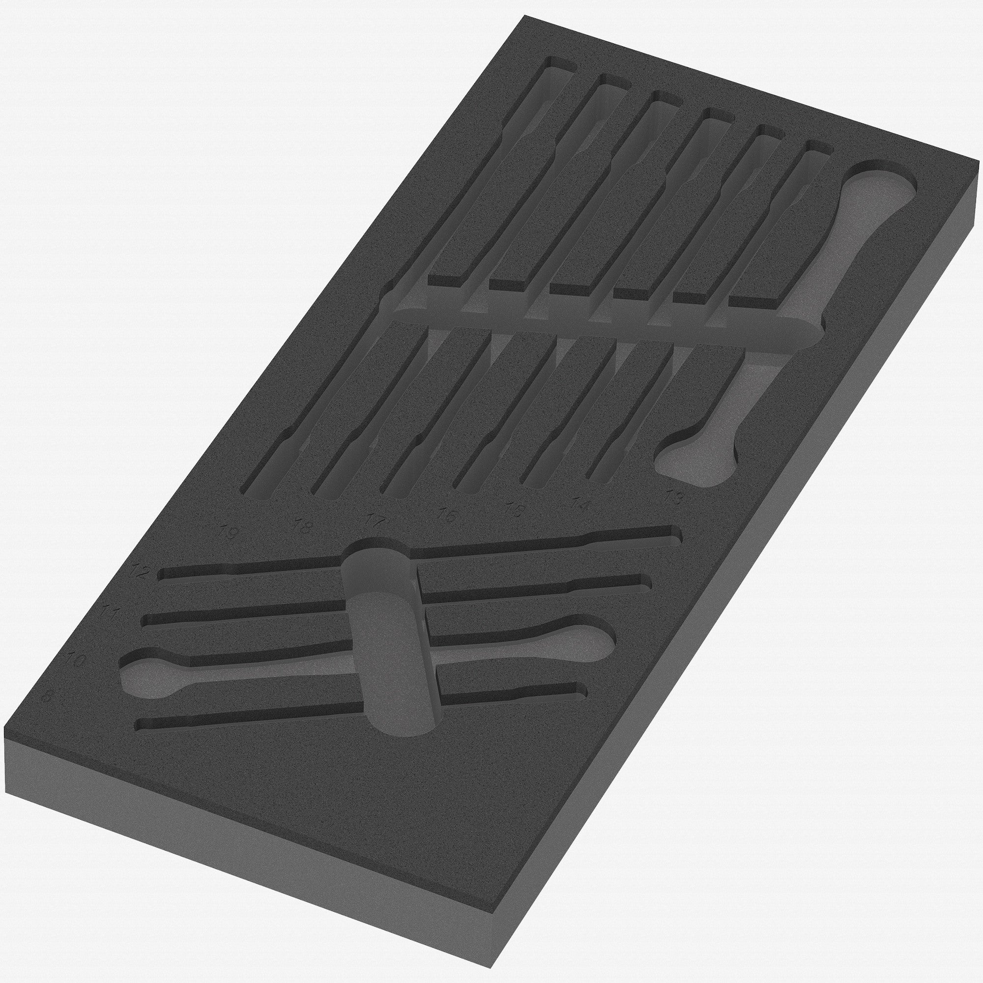 Wera 137330 Foam Insert 6000 Joker Set 1, Empty