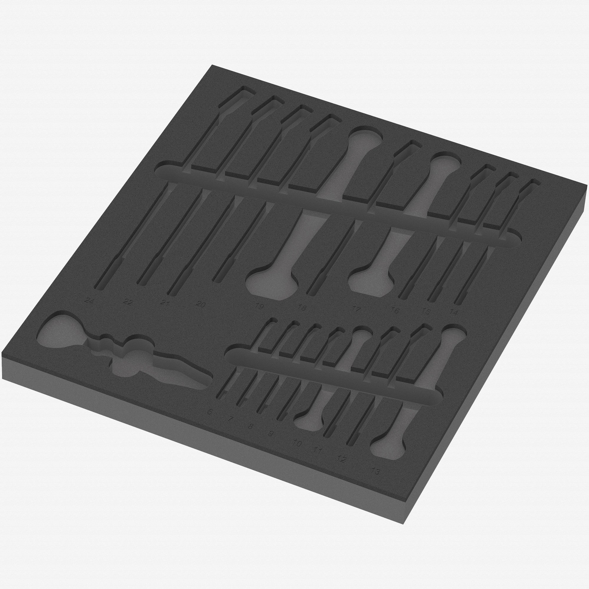 Wera 137331 Foam Insert 6003 Joker Set 1, Empty