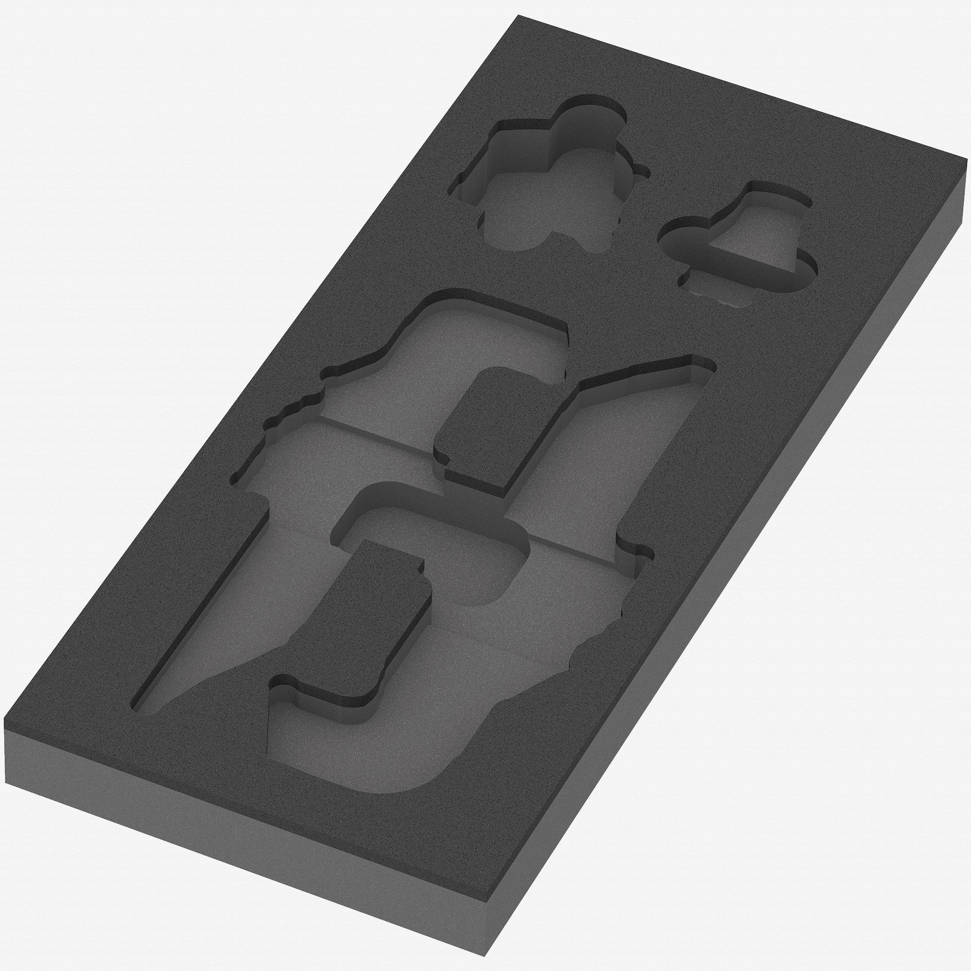 Wera 137340 Foam Insert L-key Set 1, Empty