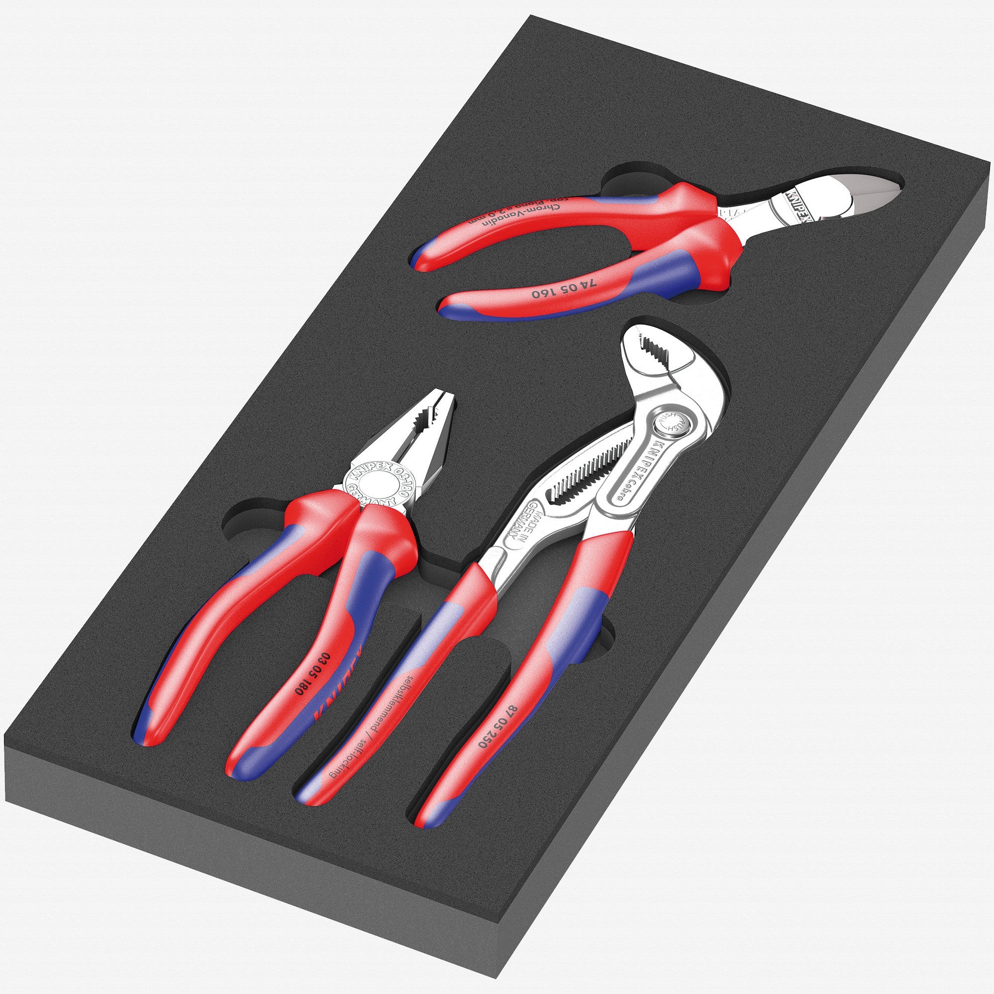 Wera 150180 Foam Insert KNIPEX Pliers Set 1, 3 Pieces