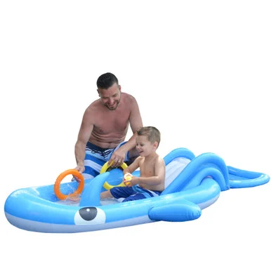 Whale of Fun! Enjoy Interactive Play with the 6.75ft Inflatable Children’s Whale Shaped Pool