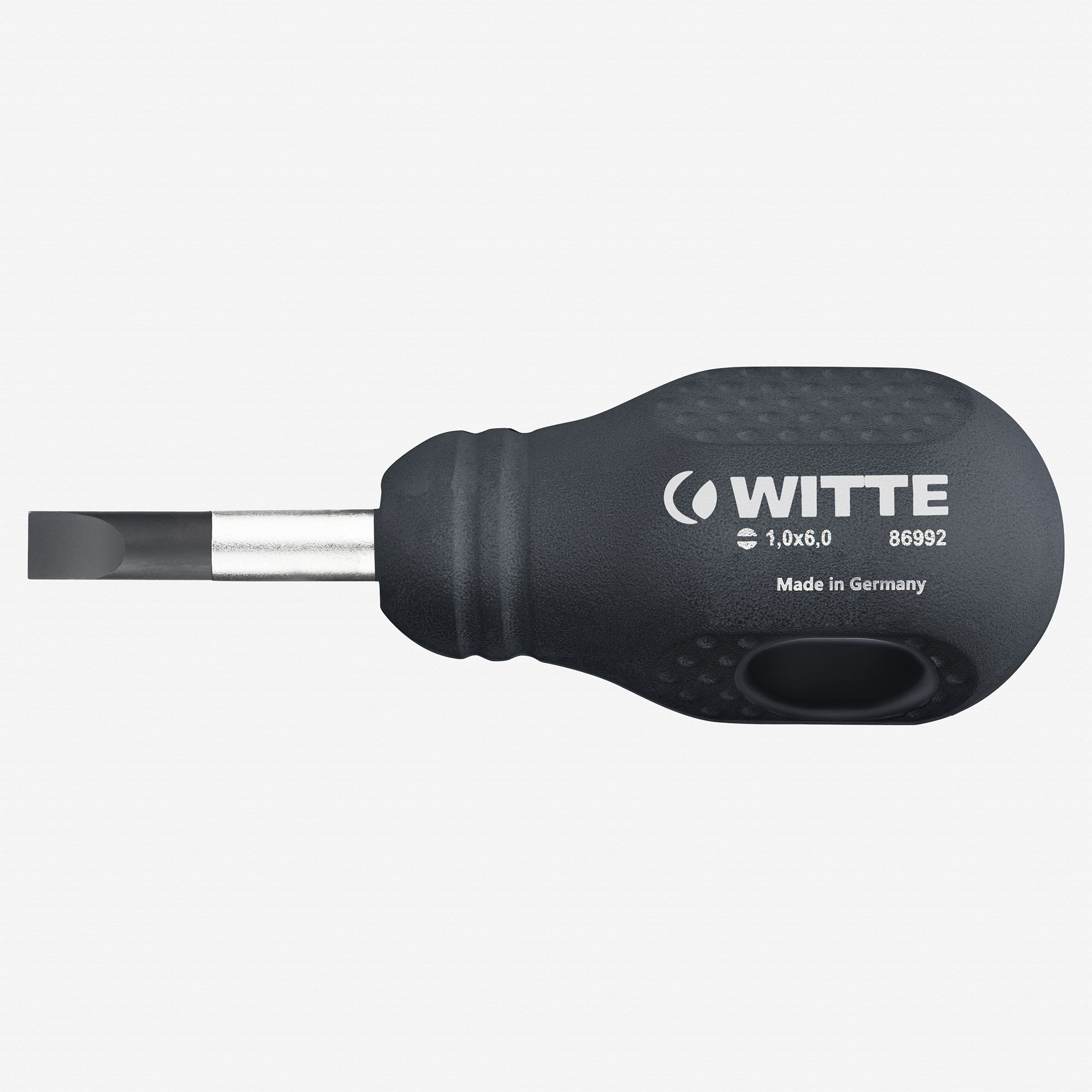 Witte Maxx Slotted Stubby Screwdriver, 6.0 x 25mm