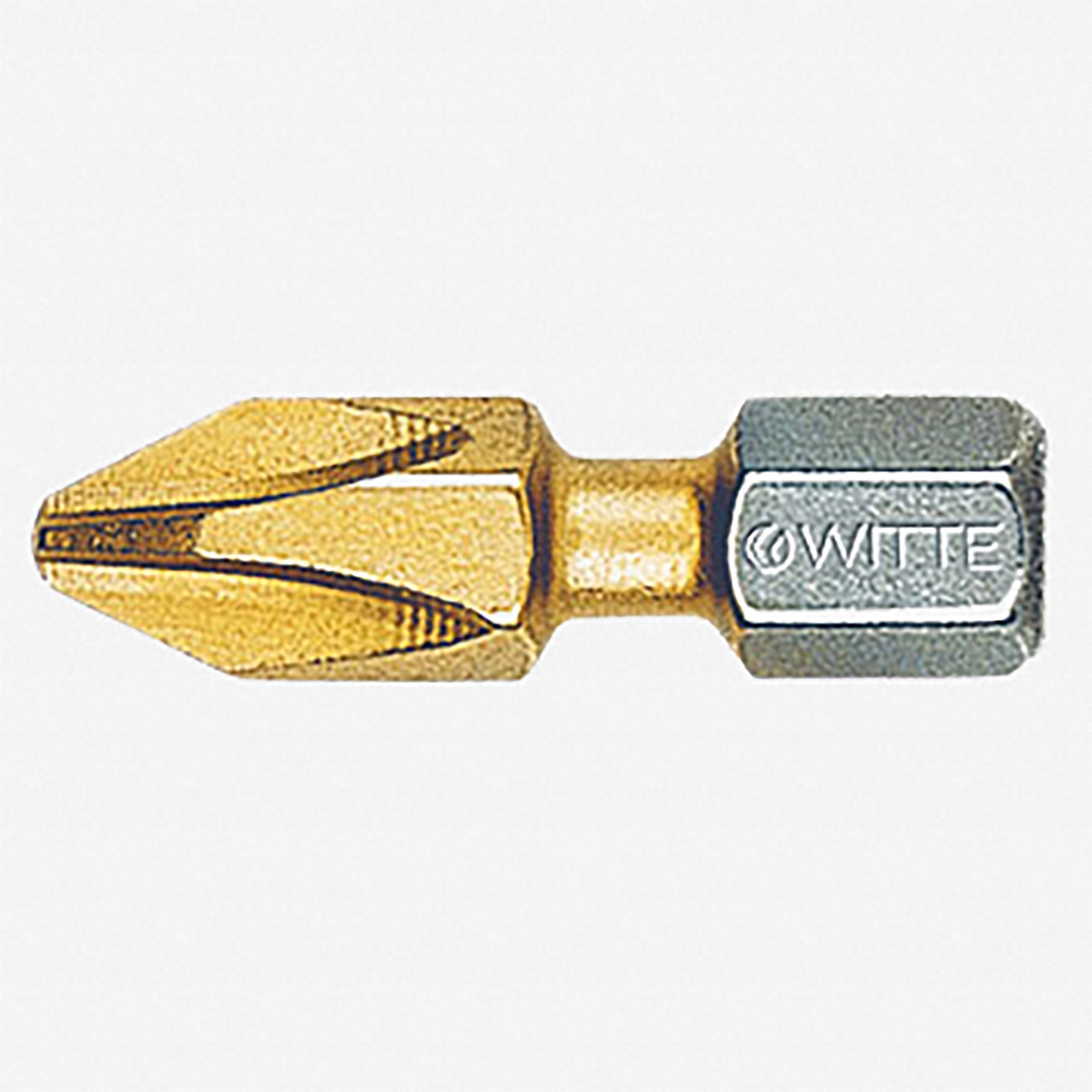 Witte Maxx Titanium-Nitride Bitflex Phillips Bit, #2 x 25mm