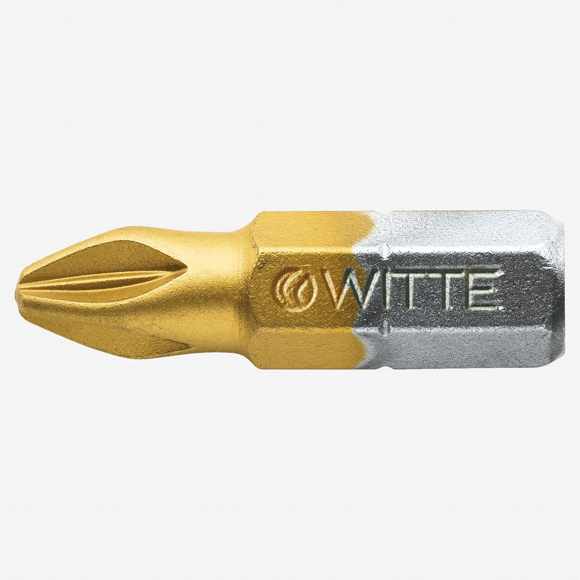 Witte Maxx Titanium-Nitride Pozidriv Bit, #2 x 25mm