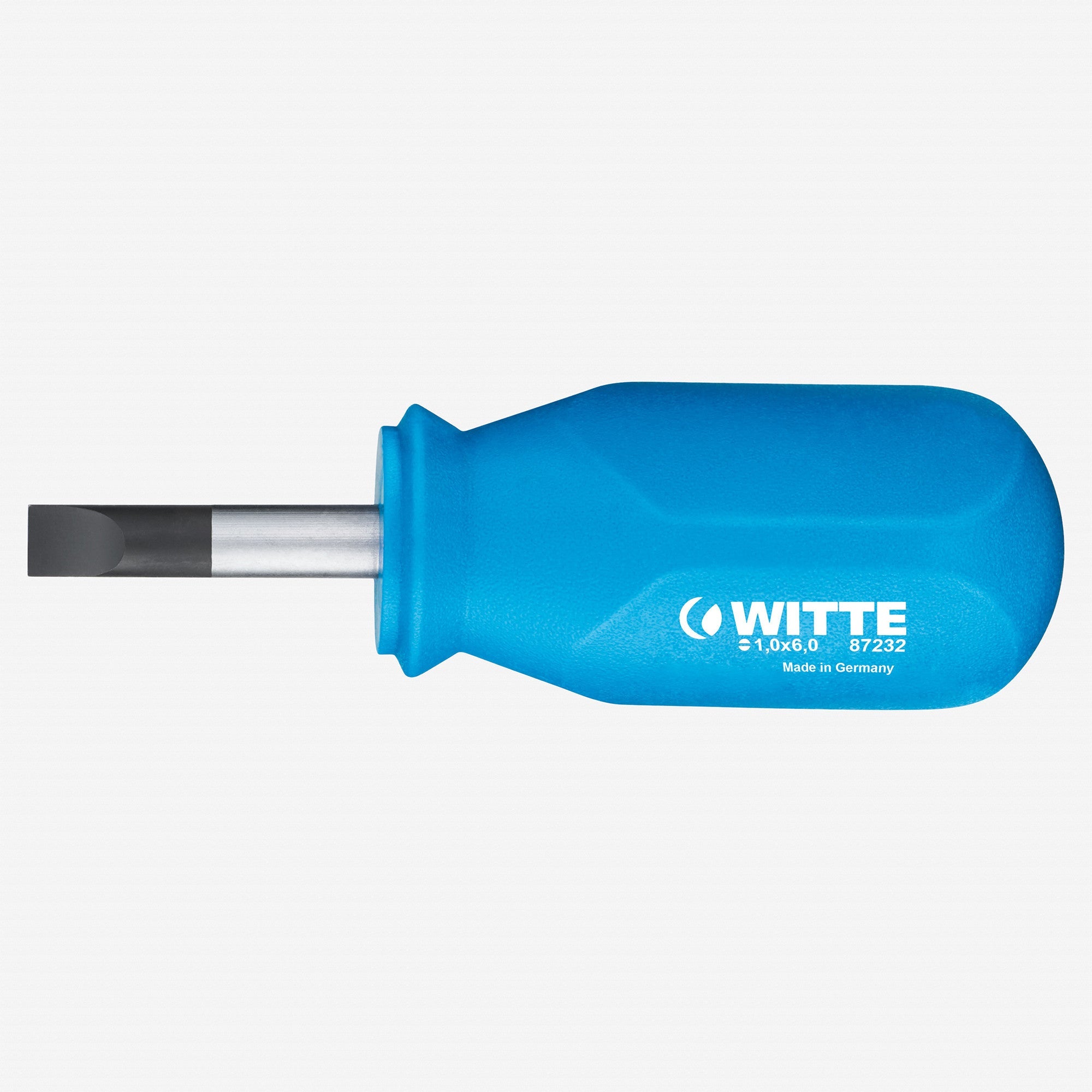 Witte Pro Slotted Stubby Screwdriver, 8.0 x 25mm